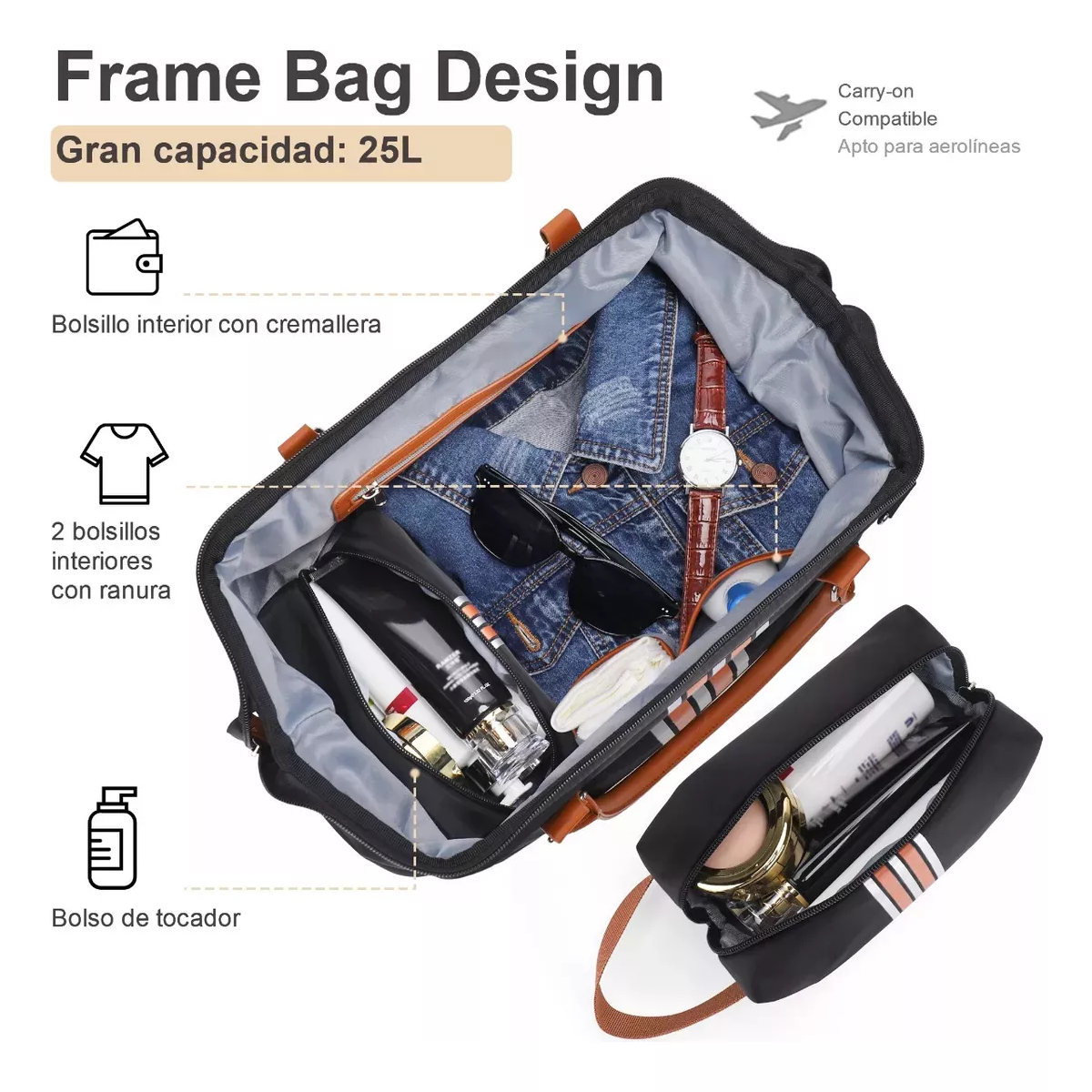 Maleta Deportiva Bolsa Dama De Viaje Mochila Fitness Mano