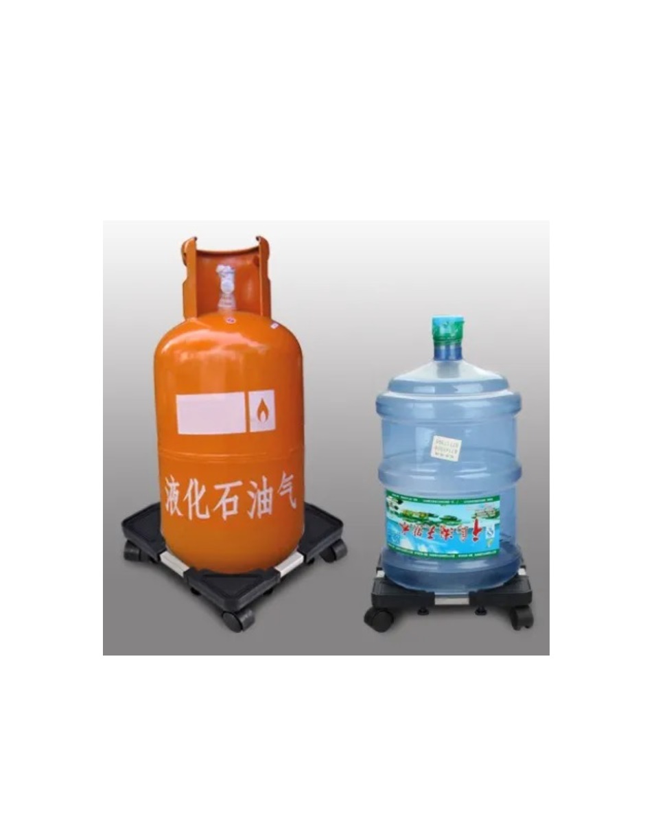 Soporte Base Móvil Con Ruedas Ajustable Tanque Gas Garrafon