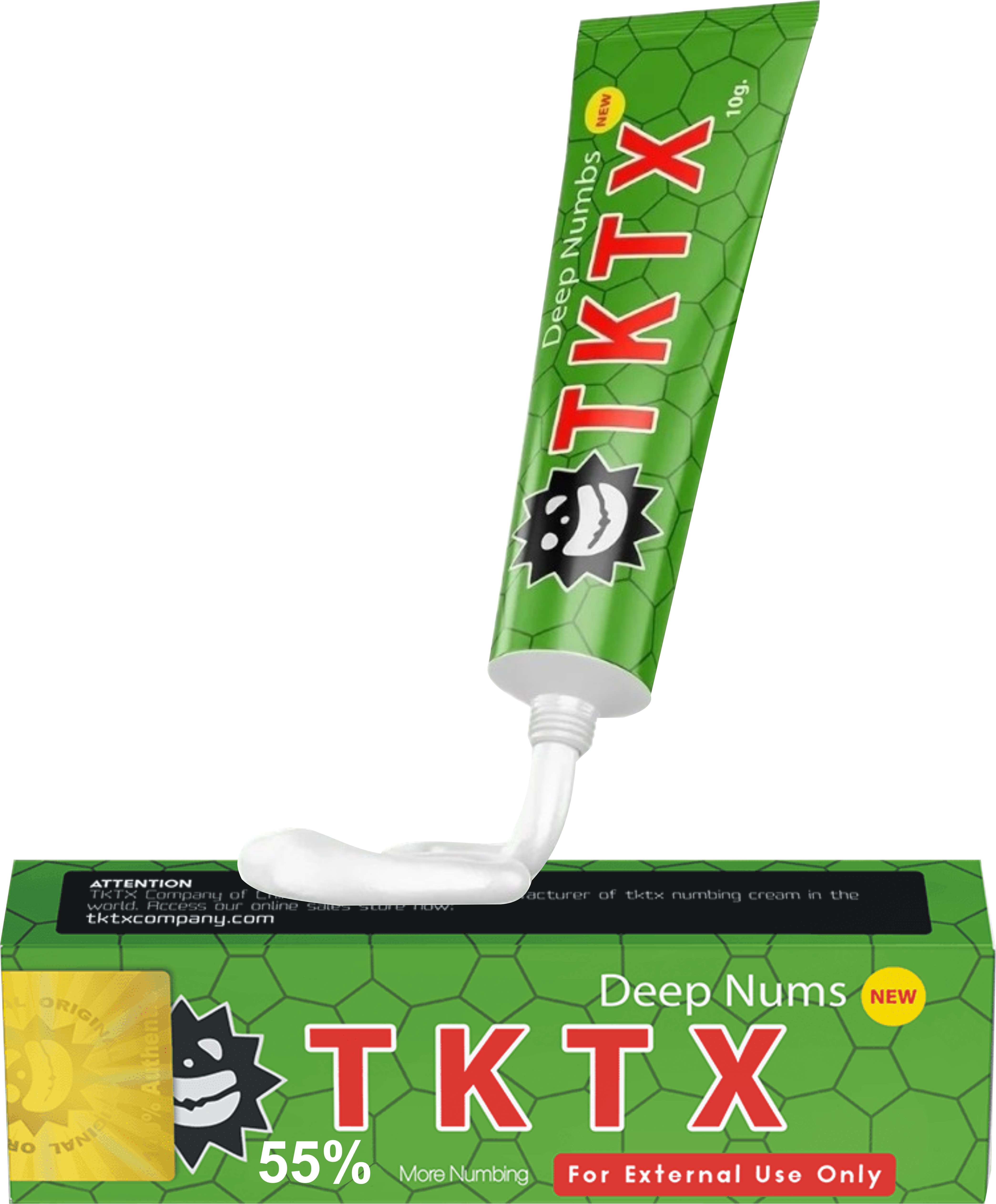Crema para Tatuajes y Microblading original Gel Topico TKTX green ¡No más tatuajes con dolor!