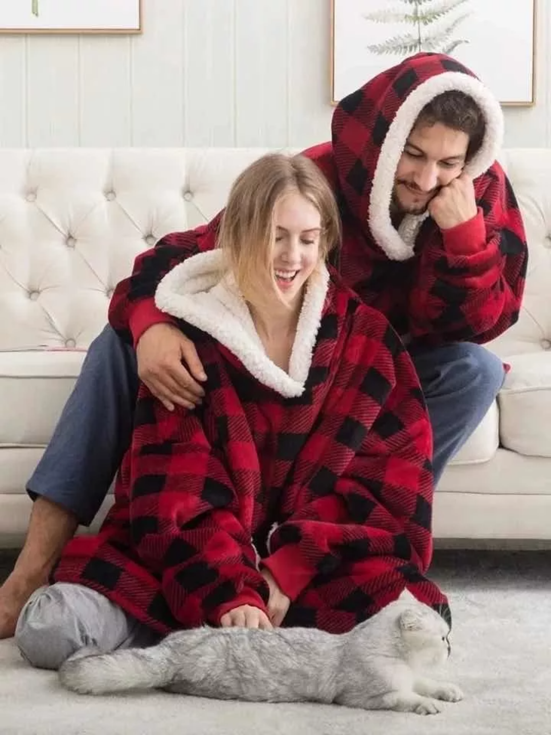 Cobija Sudadera Con Capucha Rica Suave Calientita Calidad Bk