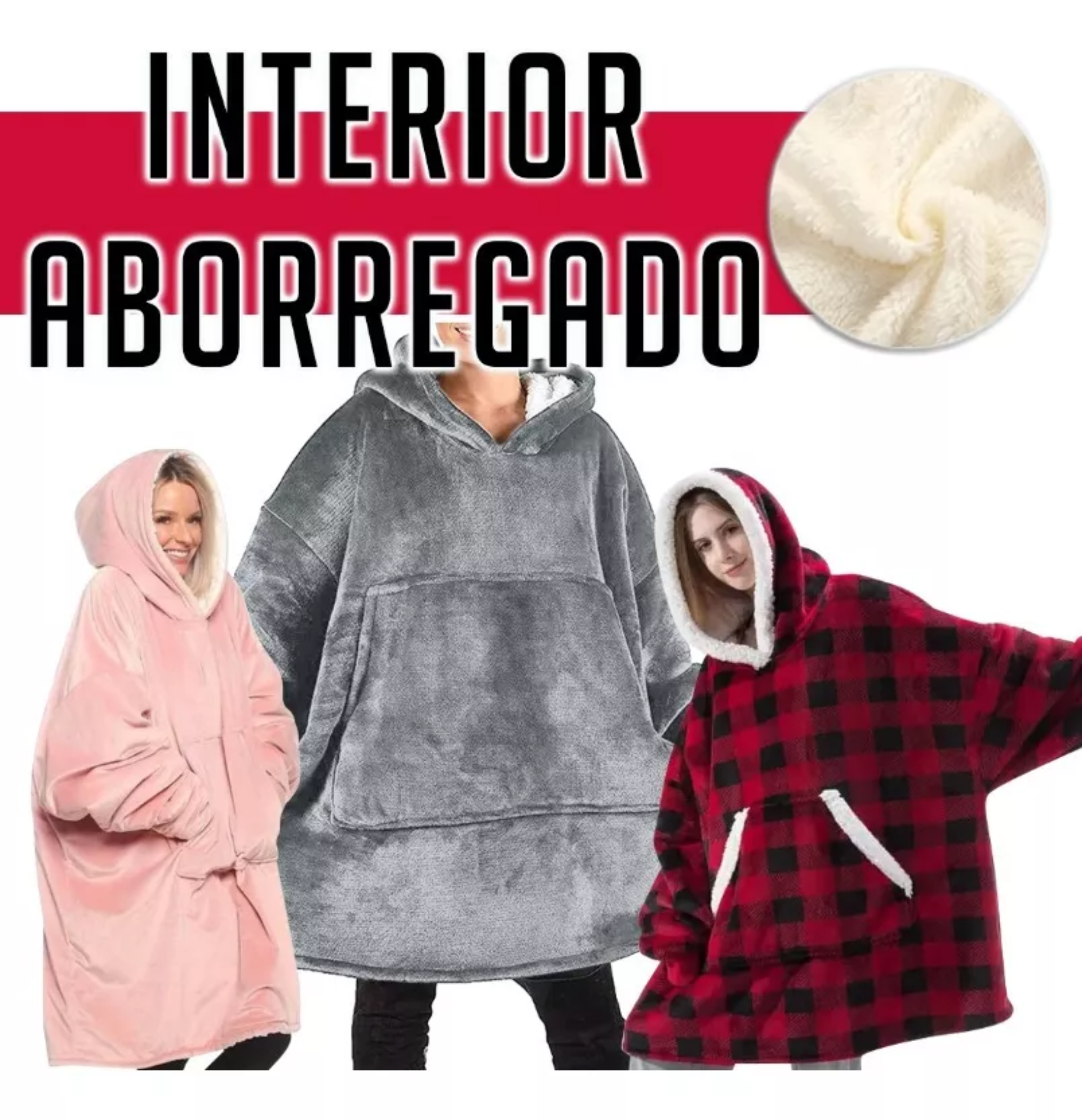 Cobija Sudadera Con Capucha Rica Suave Calientita Calidad Bk