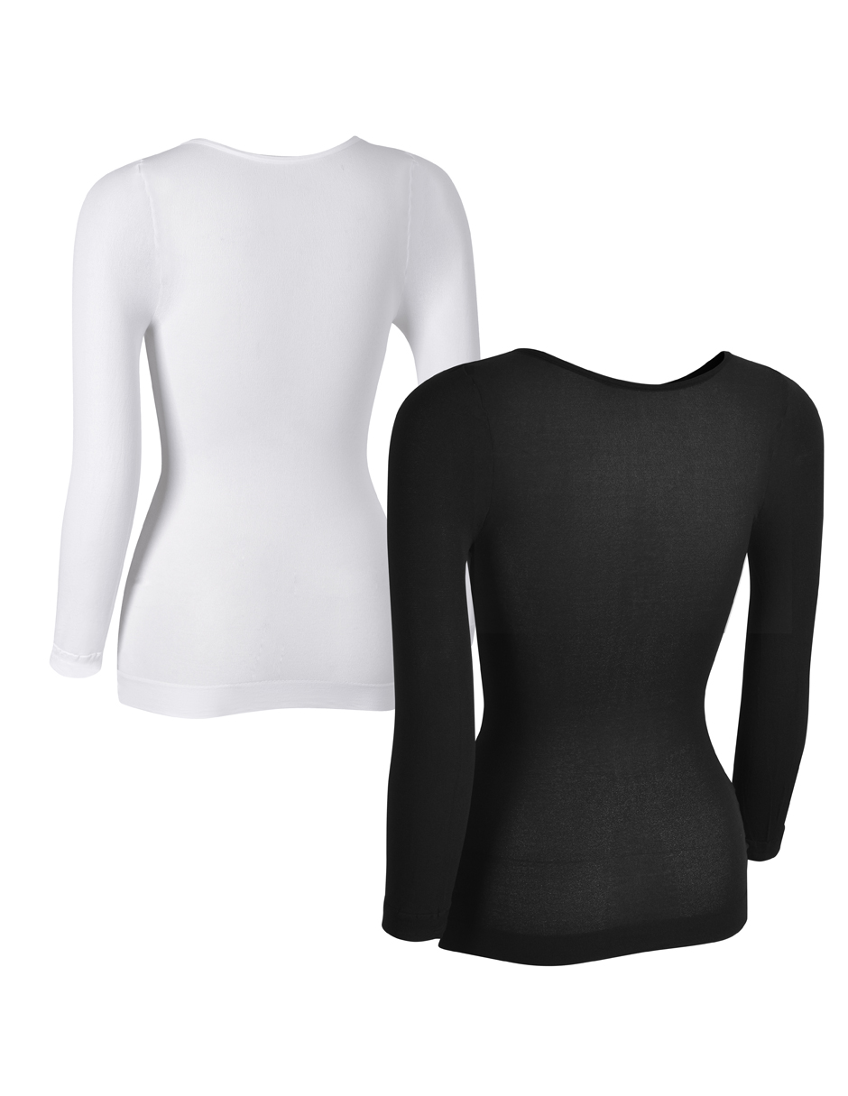 Blusa Térmica Unitalla, Cuello Redondo, poliamida 2pz Agbox