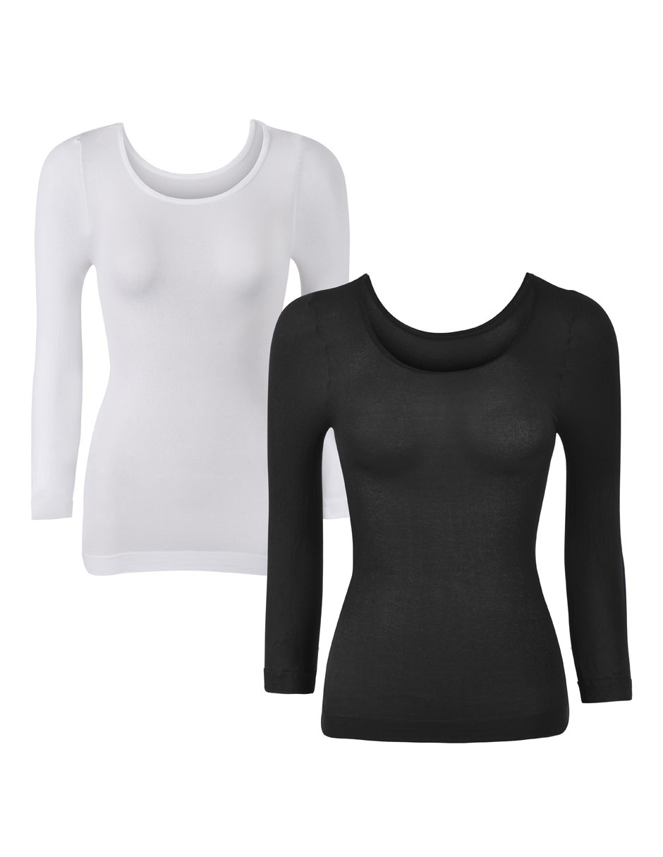 Blusa Térmica Unitalla, Cuello Redondo, poliamida 2pz Agbox