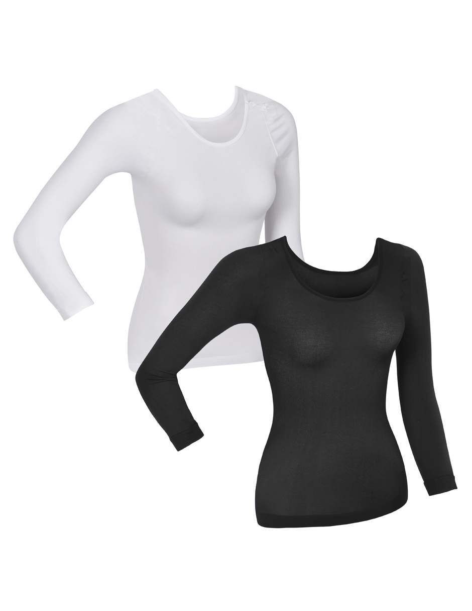 Blusa Térmica Unitalla, Cuello Redondo, poliamida 2pz Agbox
