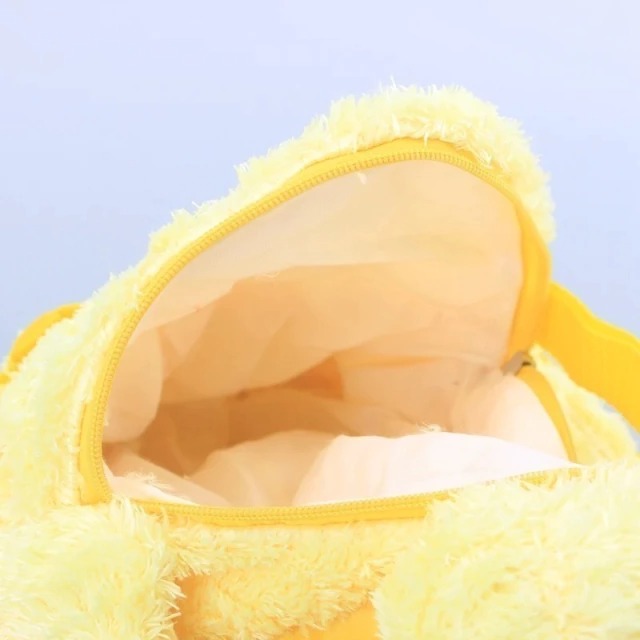 Mochila Peluche Caricatura Plaza Sésamo Big Bird Felpa Espalda Escolar
