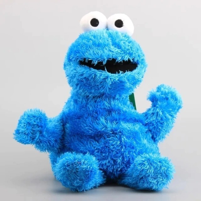 Mochila Peluche Caricatura Plaza Sésamo Comegalletas Felpa Espalda Escolar