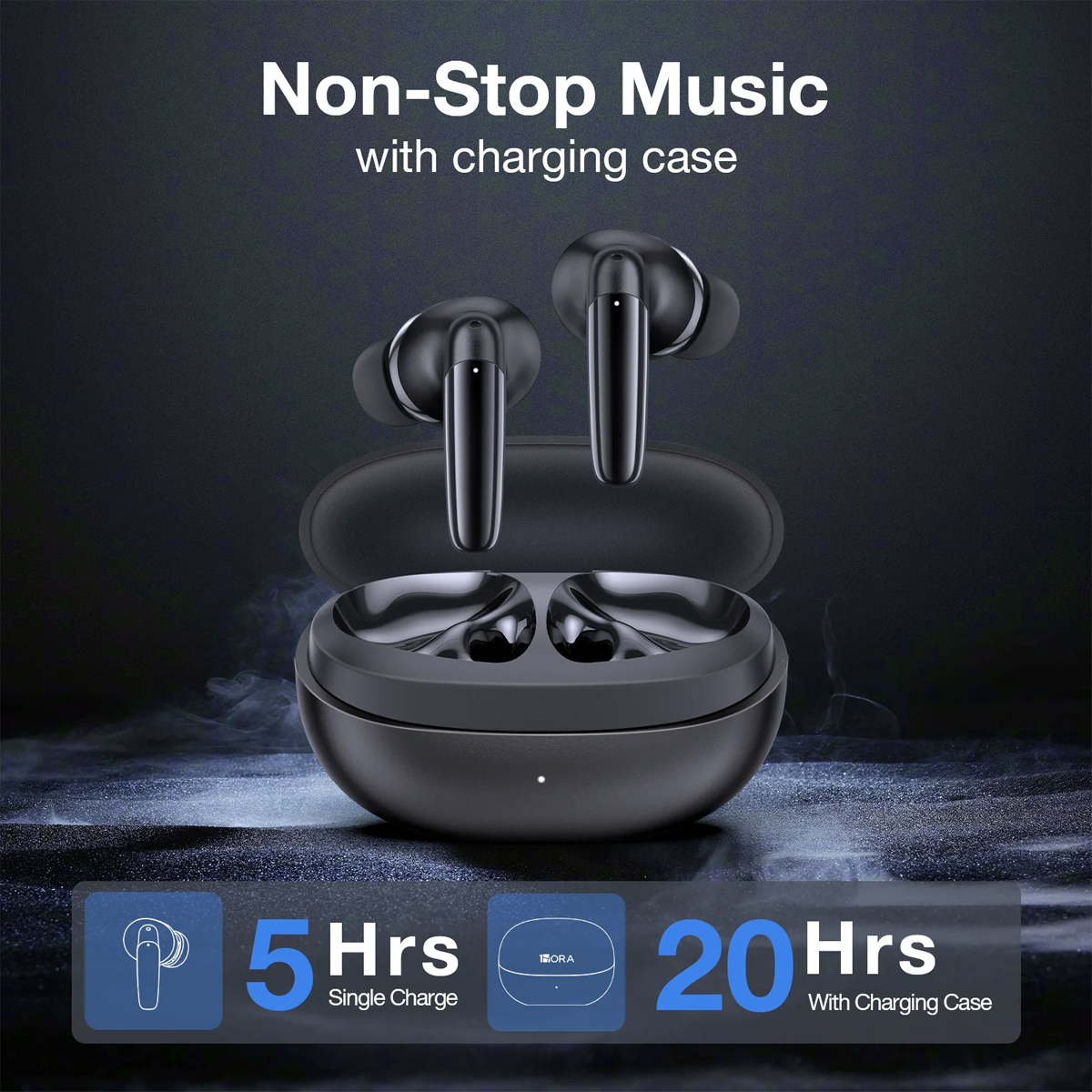 Audífonos In Ear Inalámbricos Bluetooth 5.3 1hora Aut207 Color Blanco