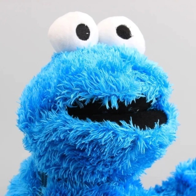 Mochila Peluche Caricatura Plaza Sésamo Comegalletas Felpa Espalda Escolar