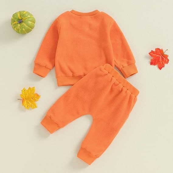 Disfraz Bebe Calabaza Naranja Tipo Pijama Halloween Algodón Manga Larga