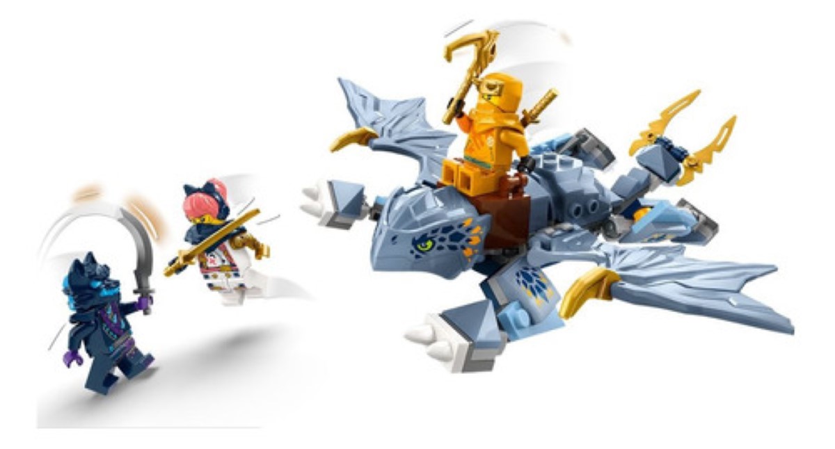 Ninjago Joven Dragón Riyu Juguete De Acción Ninja azul