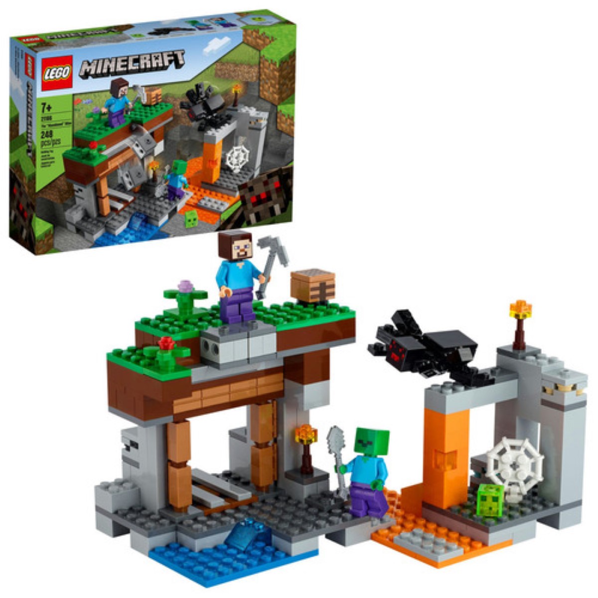 Kit De Construcción Lego Minecraft La Mina Abandonada 