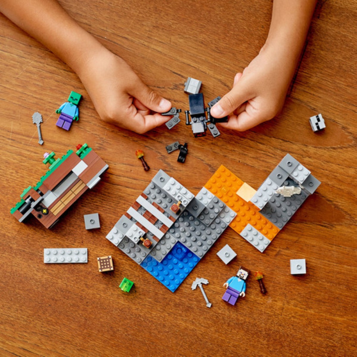 Kit De Construcción Lego Minecraft La Mina Abandonada 