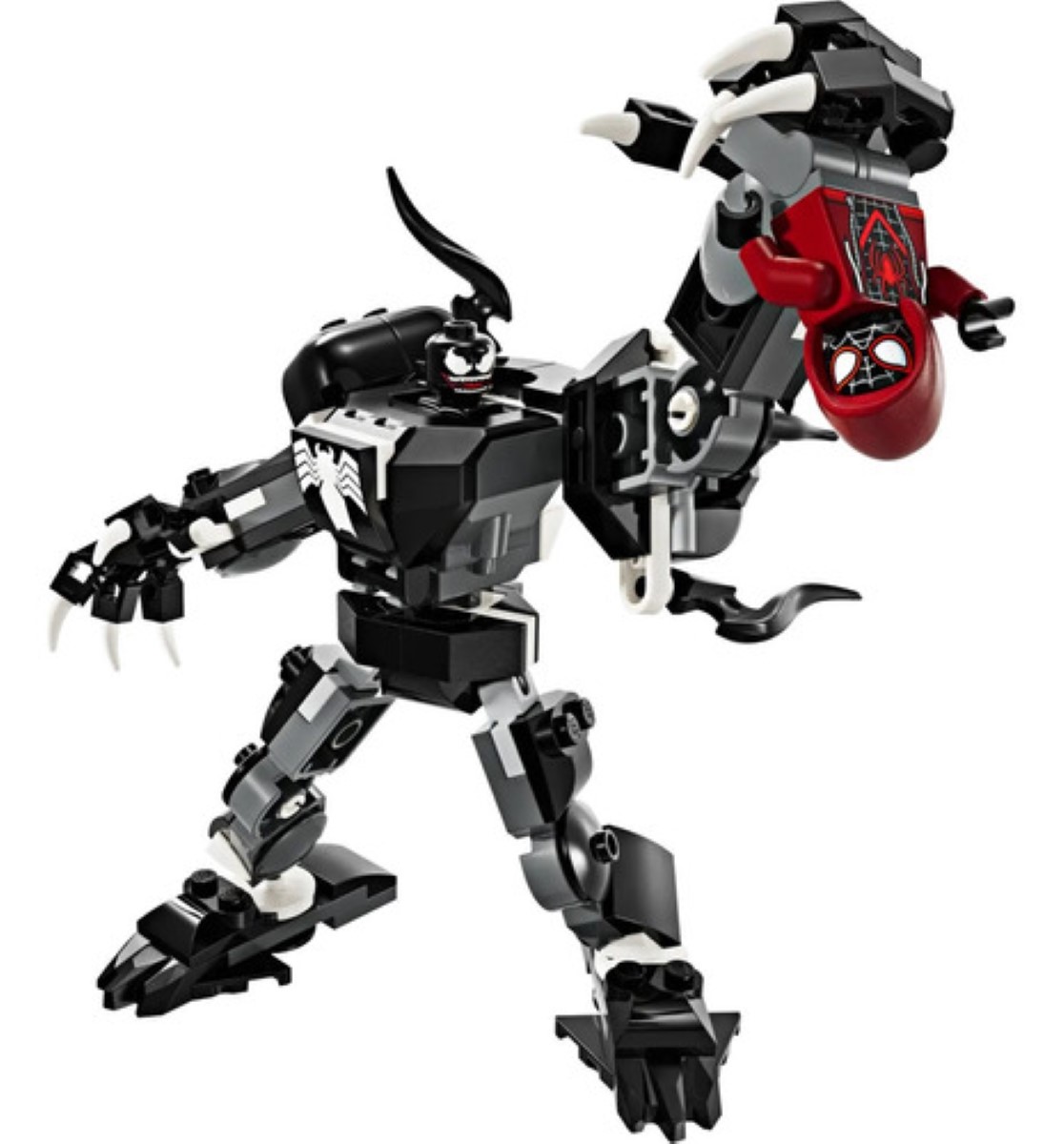 Kit de construcción Marvel Armadura Robótica de Venom vs. Miles Morales 76276