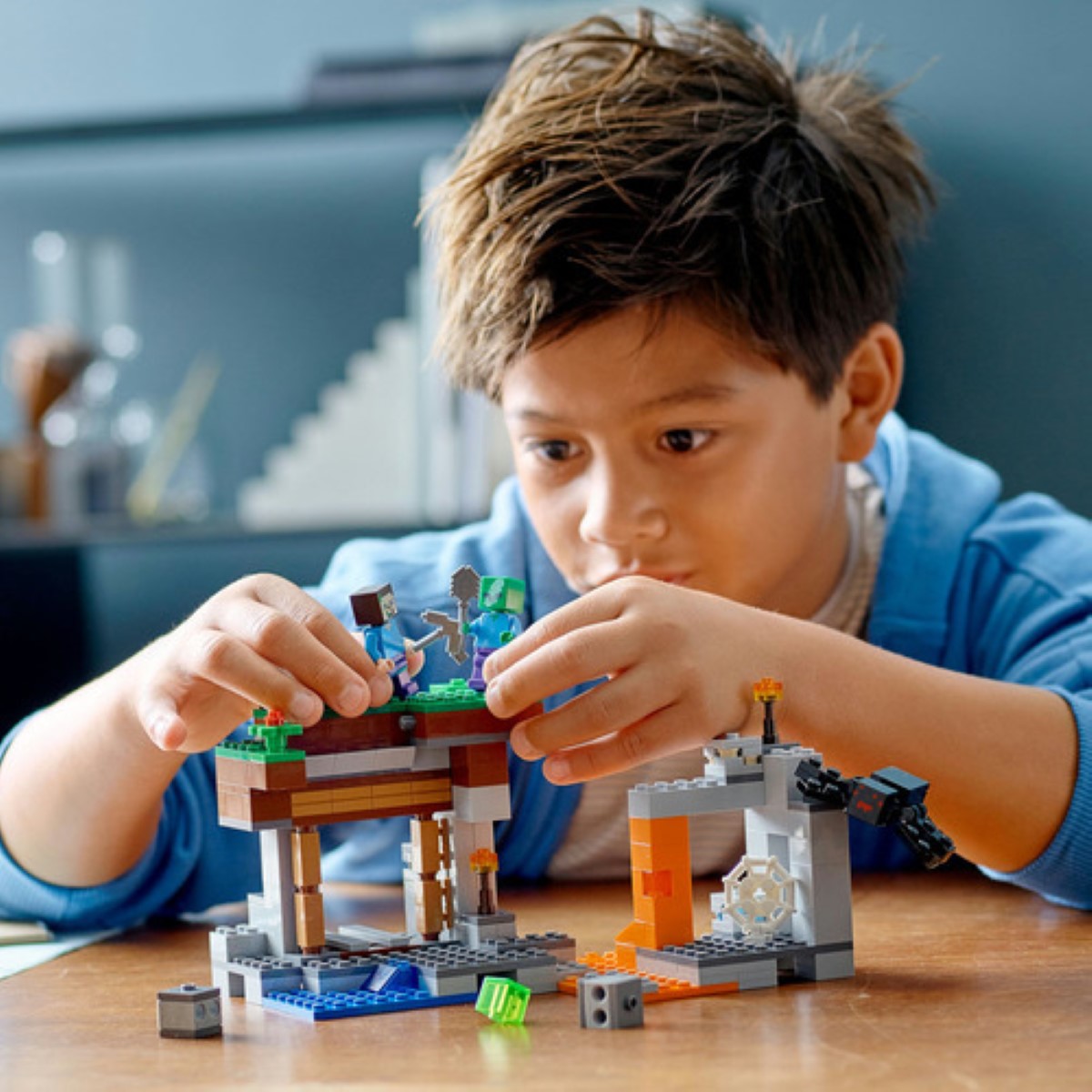 Kit De Construcción Lego Minecraft La Mina Abandonada 