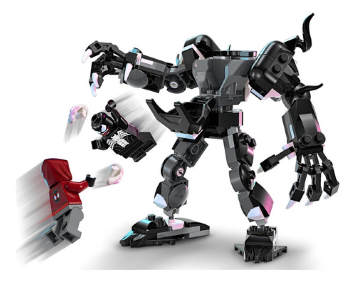 Kit de construcción Marvel Armadura Robótica de Venom vs. Miles Morales 76276