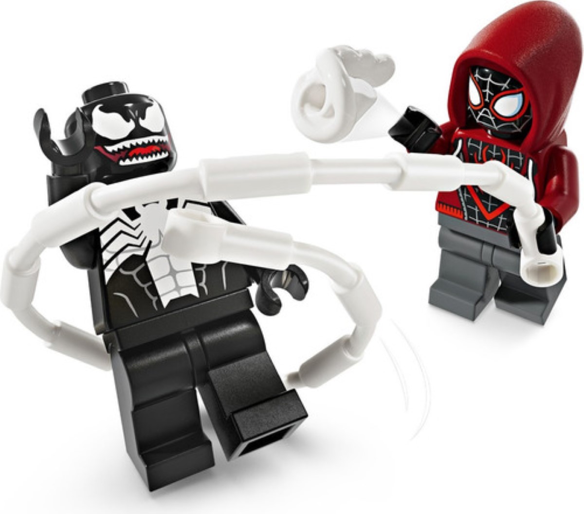 Kit de construcción Marvel Armadura Robótica de Venom vs. Miles Morales 76276