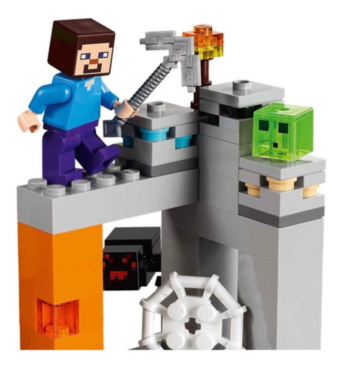 Kit De Construcción Lego Minecraft La Mina Abandonada 