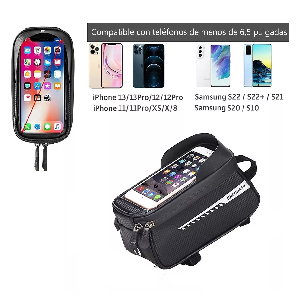Bolsa De Bicicleta Impermeable Para Porta Celular Bicicleta