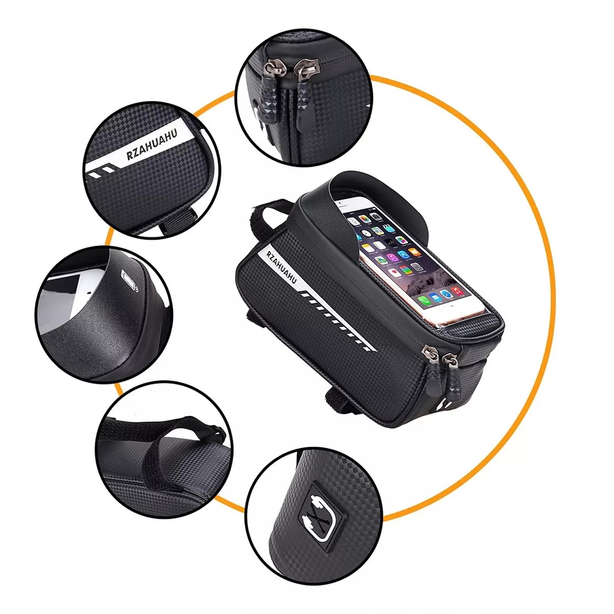 Bolsa De Bicicleta Impermeable Para Porta Celular Bicicleta