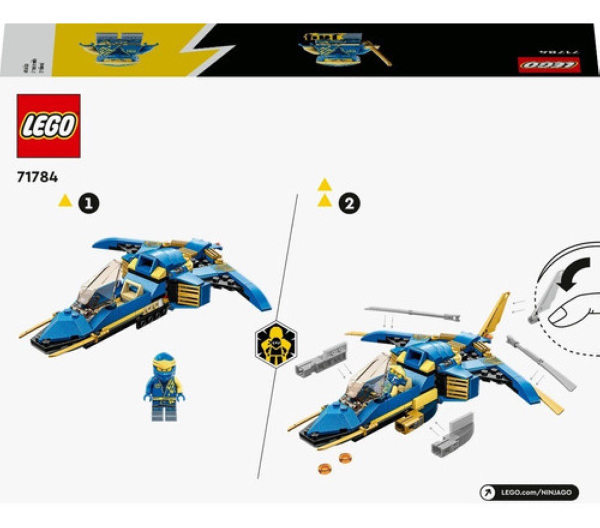 Kit De Construcción Lego Ninjago Jet Del Rayo Cantidad de piezas 146 azul