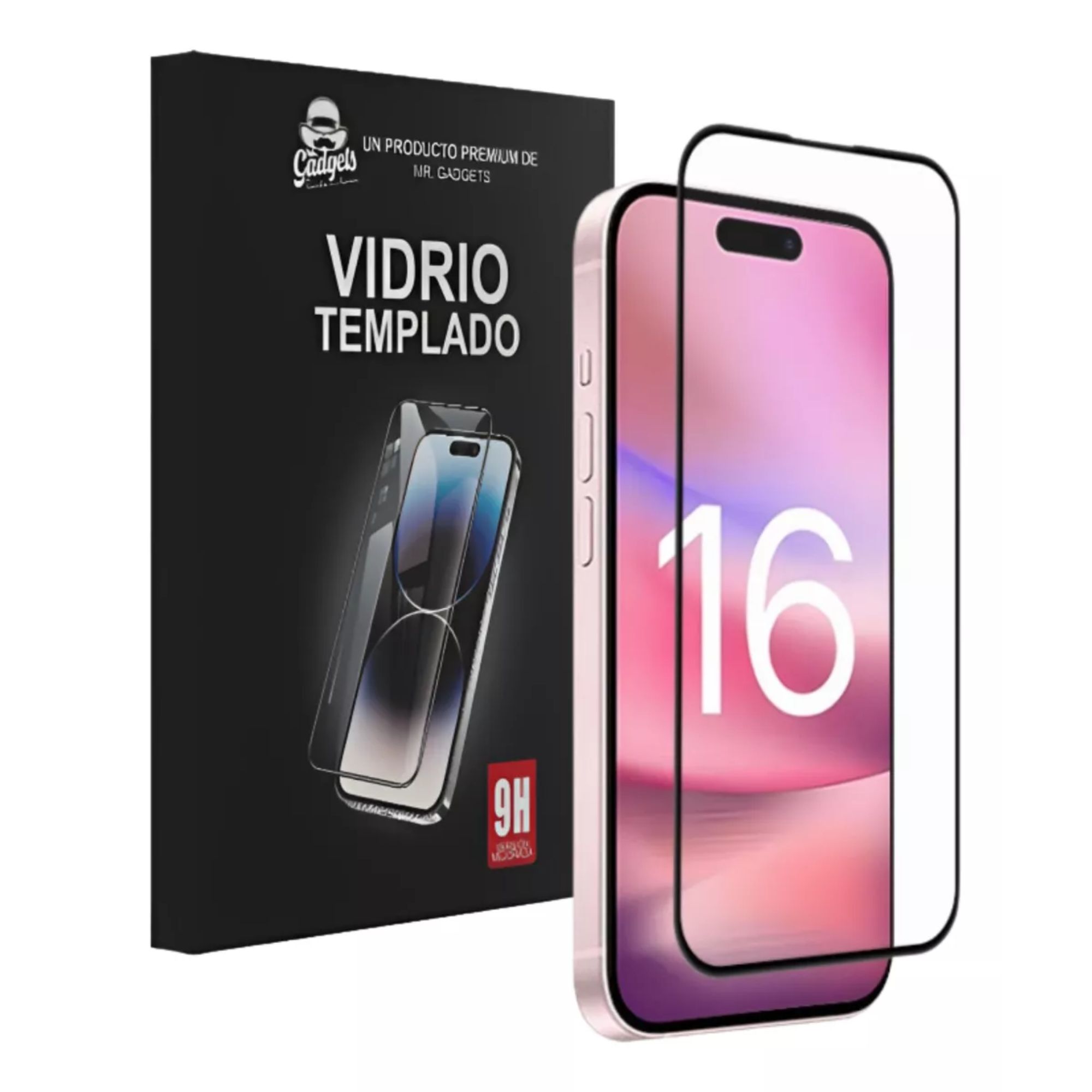 Mica Cristal Vidrio Templado 9d Premium Para iPhone 16 Serie Para Iphone 16 plus