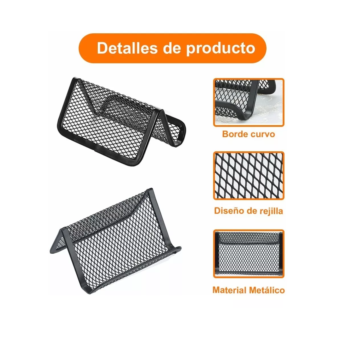 Tarjetero Porta Tarjetas Organizador Escritorio Oficina 8pzs