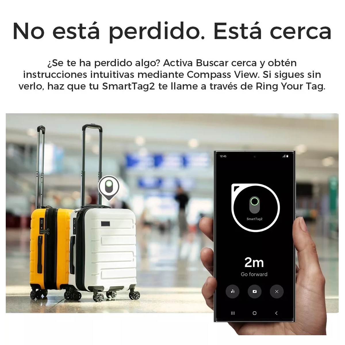 Localizador Bluetooth Para Objetos Valiosos Color Negro