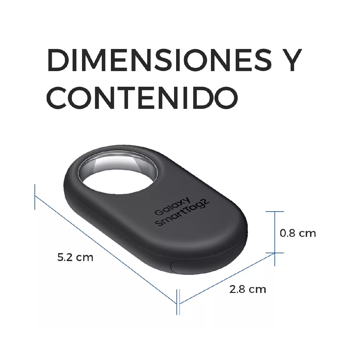 Localizador Bluetooth Para Objetos Valiosos Color Negro