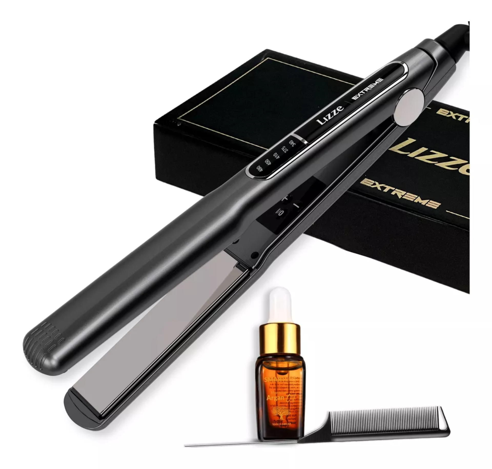 Plancha Lizze Extreme Placas 1 1/4 Con Número Serie+ Regalo