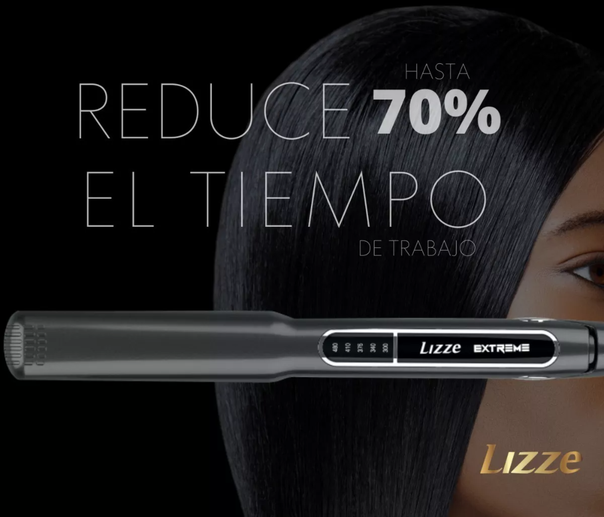 Plancha Lizze Extreme Placas 1 1/4 Con Número Serie+ Regalo