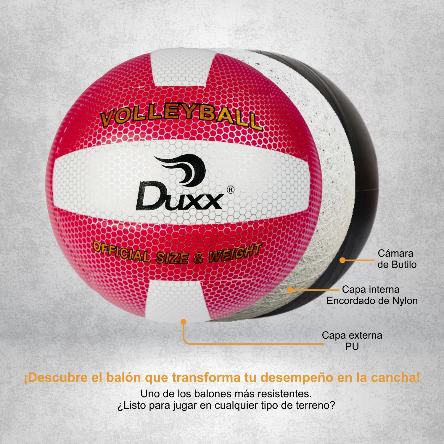 Balón Voleibol Duxx Piel Sintética (PU) #5