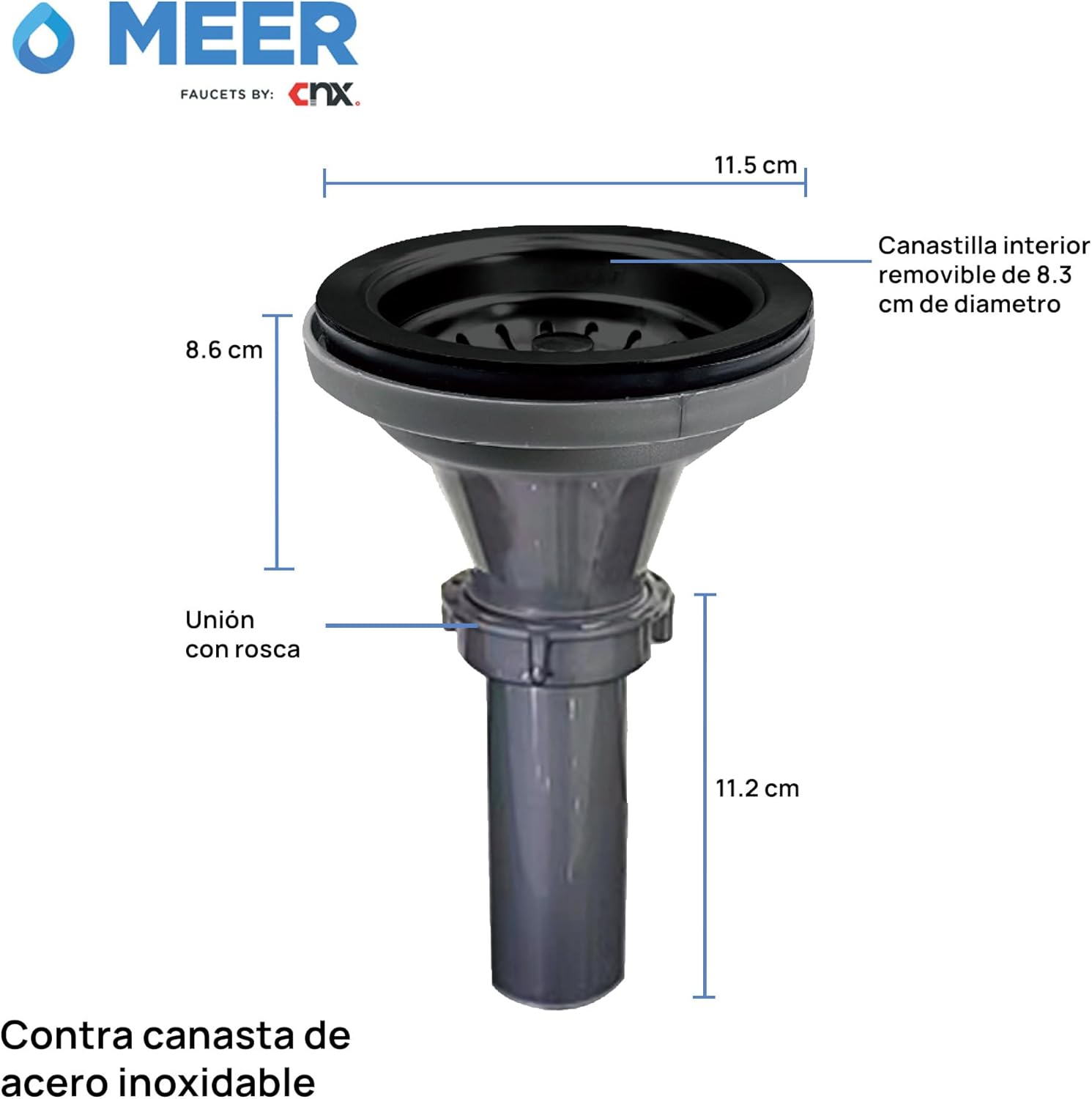 Tarjas Dobles en Acero Inoxidable en Color Negro Mate, Incluye todo lo necesario para Instalación, (82 cm x 45 cm x 22 cm), Para Empotrar, Tarja de dos tinas