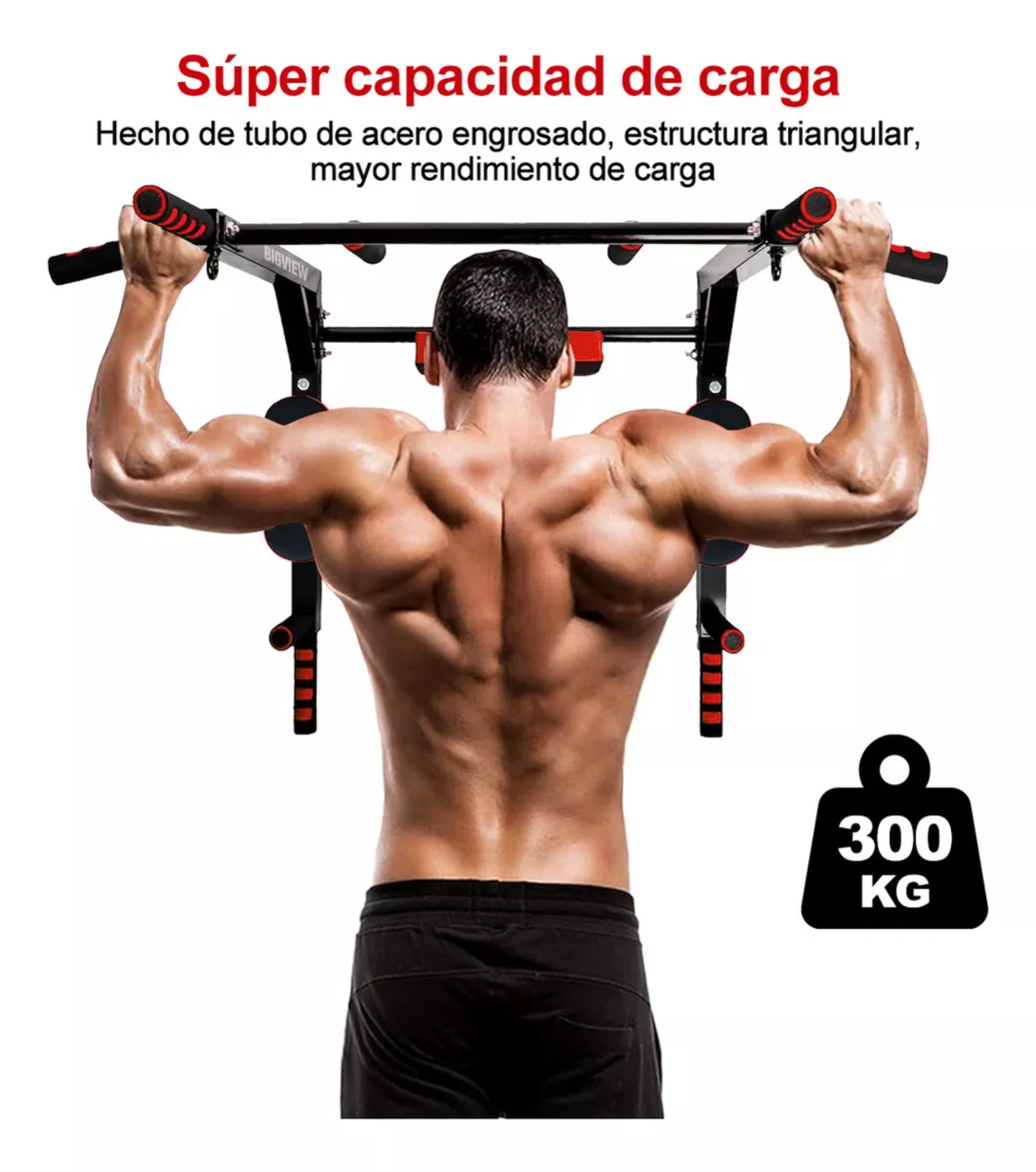 Bigview Barra Multifuncional 8 En 1 Para Dominadas, Calistenia Y Ejercicios De Gym