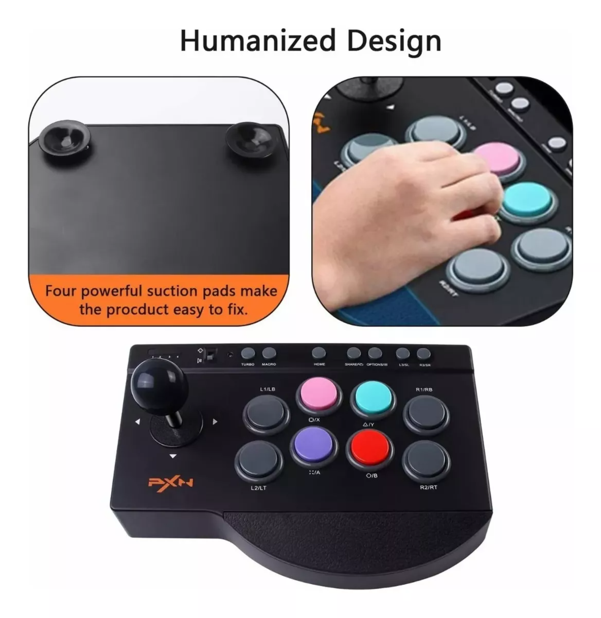 Tablero Arcade Fightstick Pc Ps3 Ps4 Xbox One