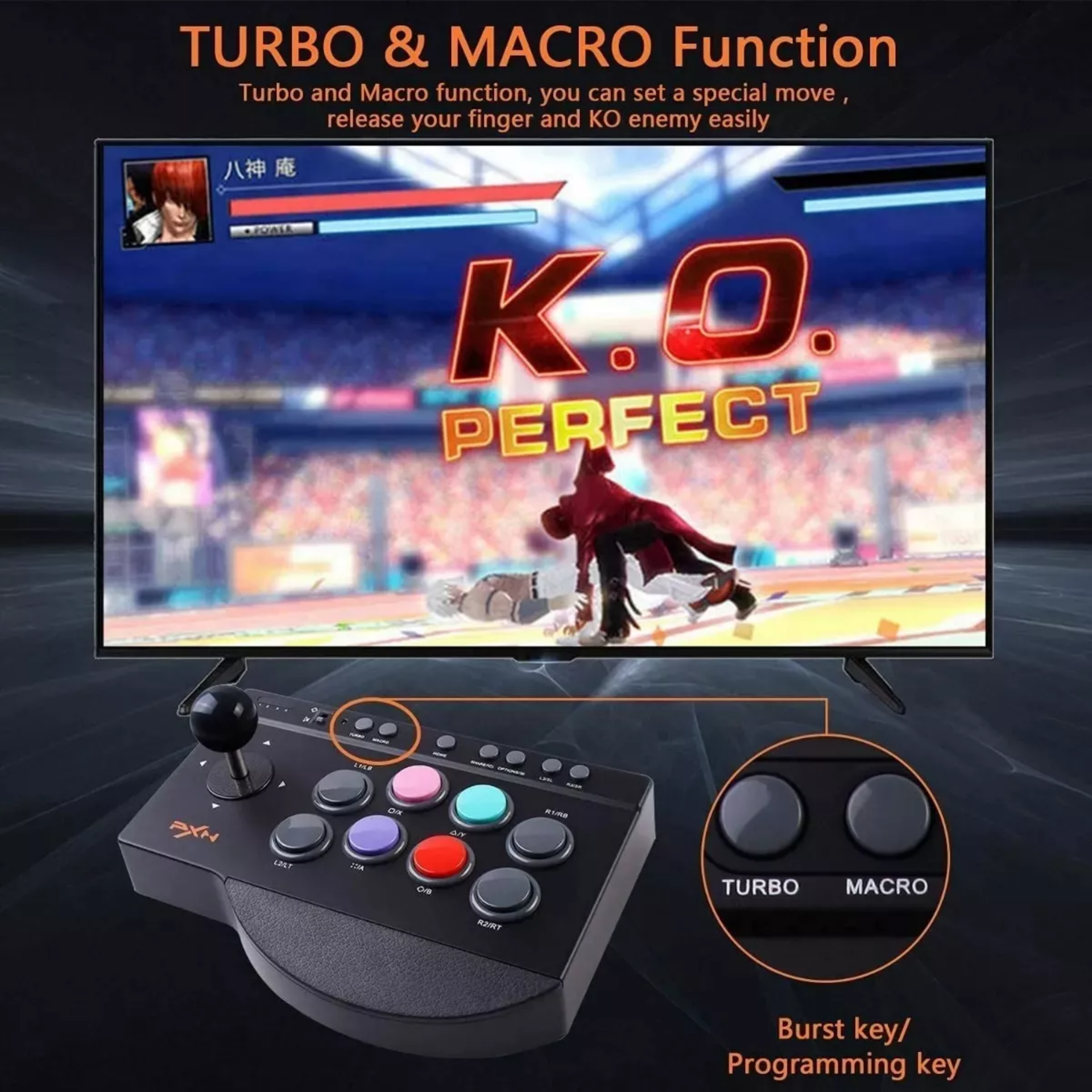 Tablero Arcade Fightstick Pc Ps3 Ps4 Xbox One
