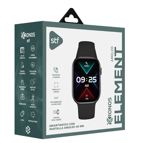 Smartwatch Stf Kronos Element Negro 2"