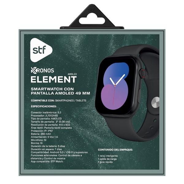 Smartwatch Stf Kronos Element Negro 2"
