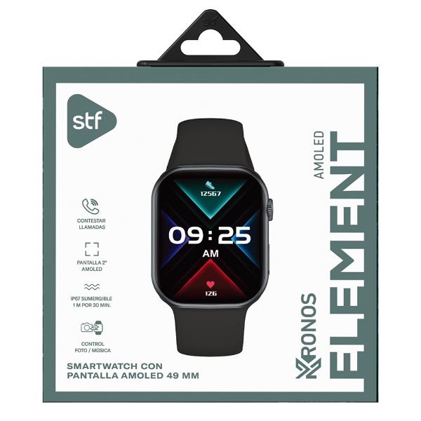Smartwatch Stf Kronos Element Negro 2"