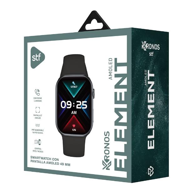 Smartwatch Stf Kronos Element Negro 2"