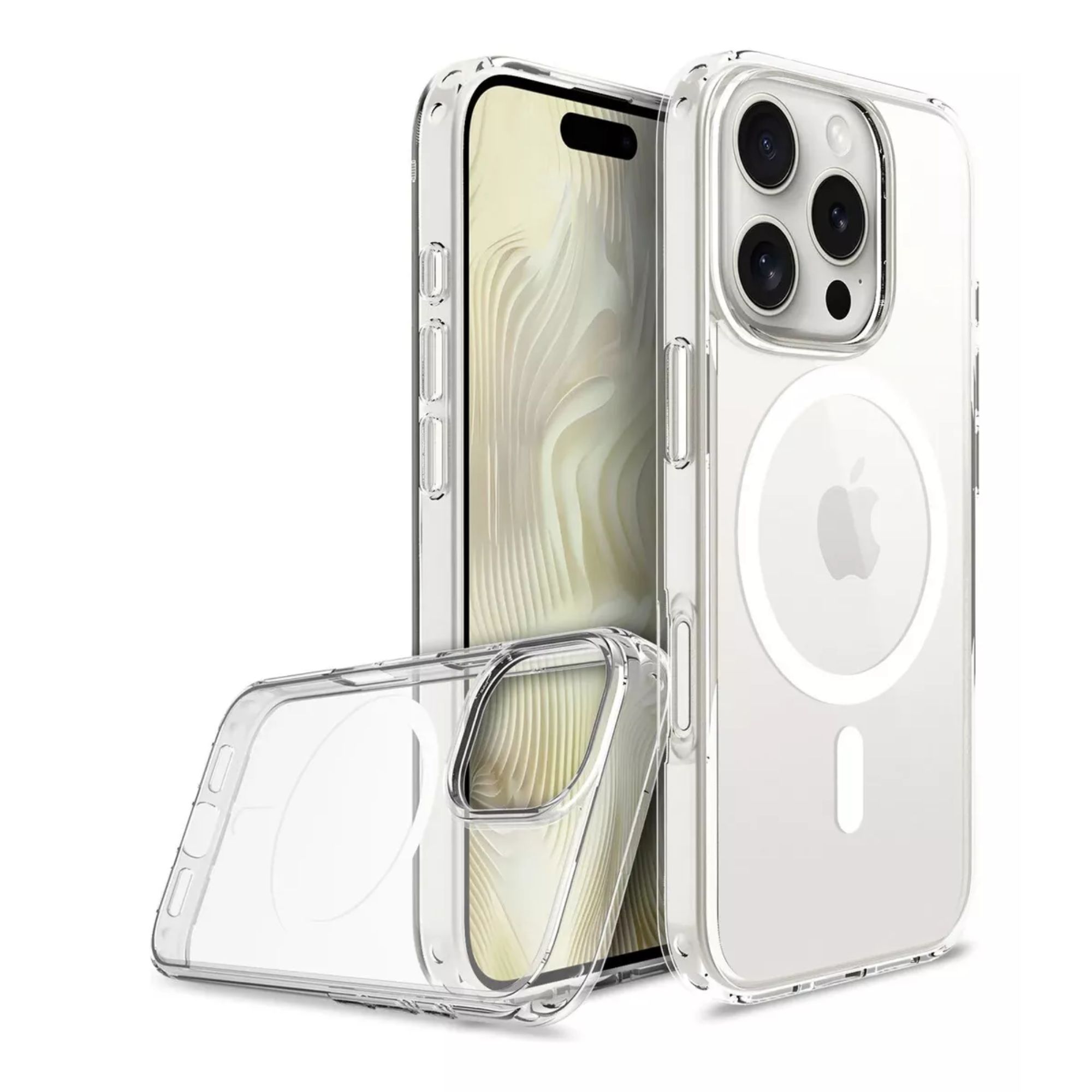 Kit Funda + Mica Pantalla + Aros Cámara Para iPhone Magsafe Para Iphone 11 / Rosa