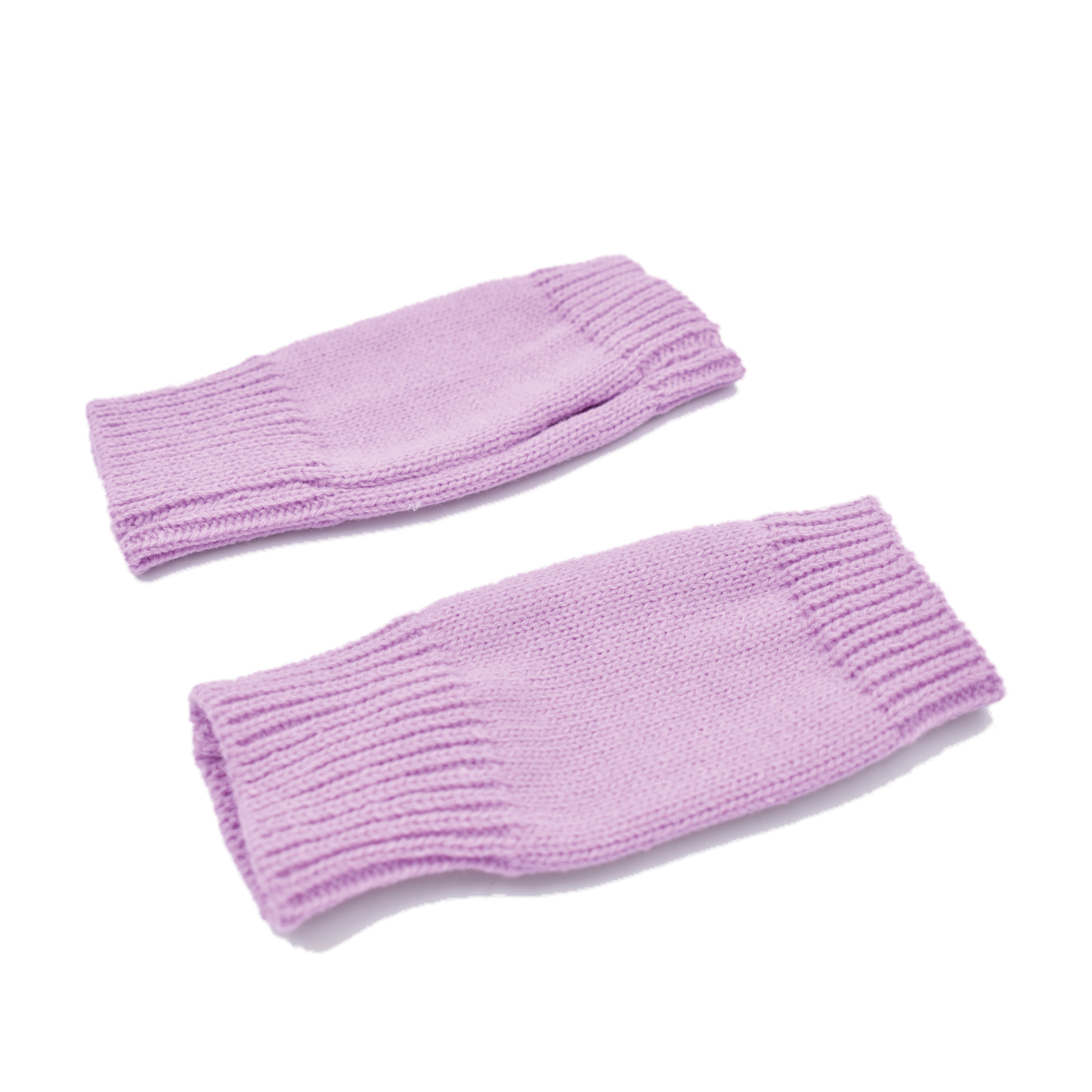 Guantes sin Dedos Diseño de Mitón Lila 