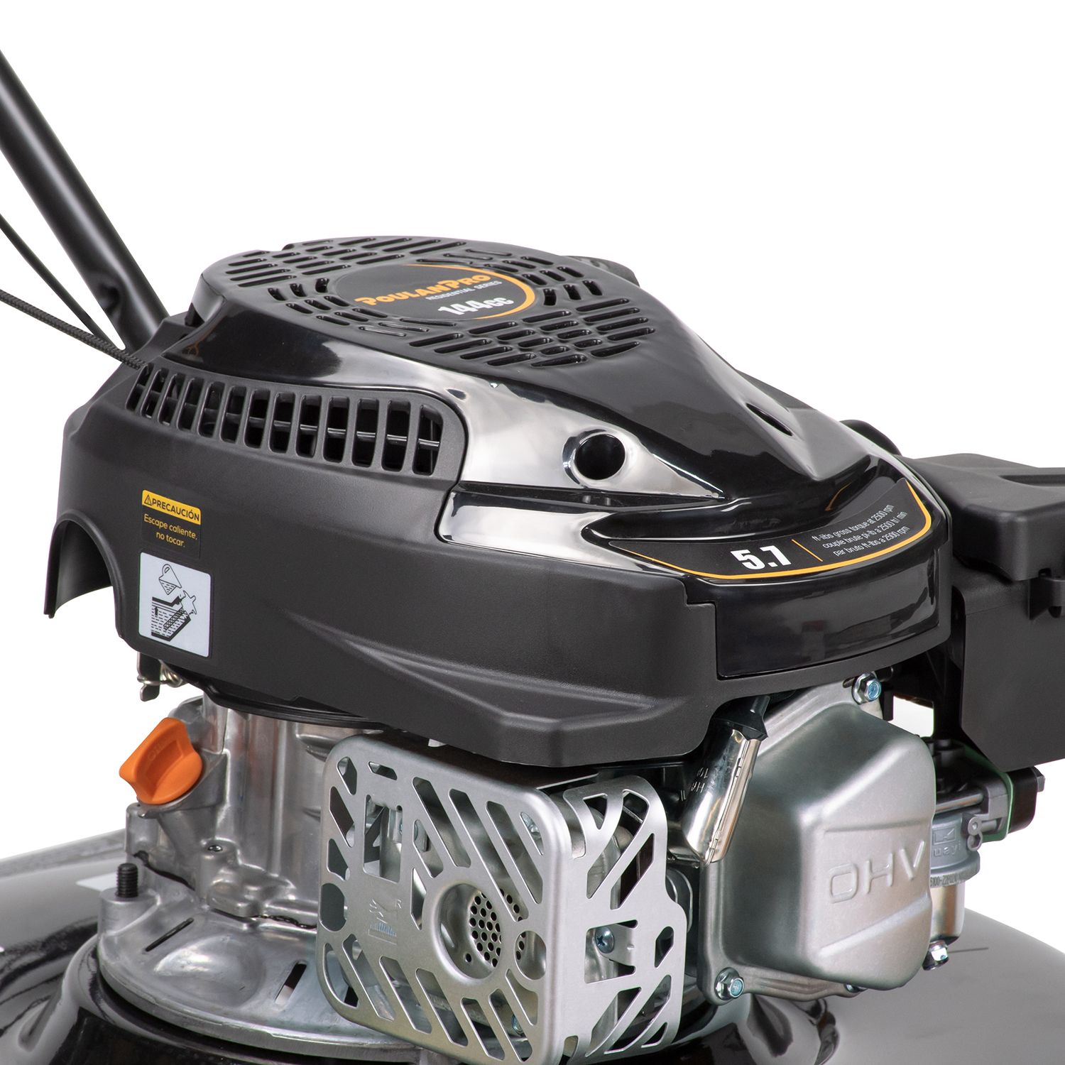 Podadora de empuje Poulan Pro 20" de corte. Motor 144cc con descarga lateral