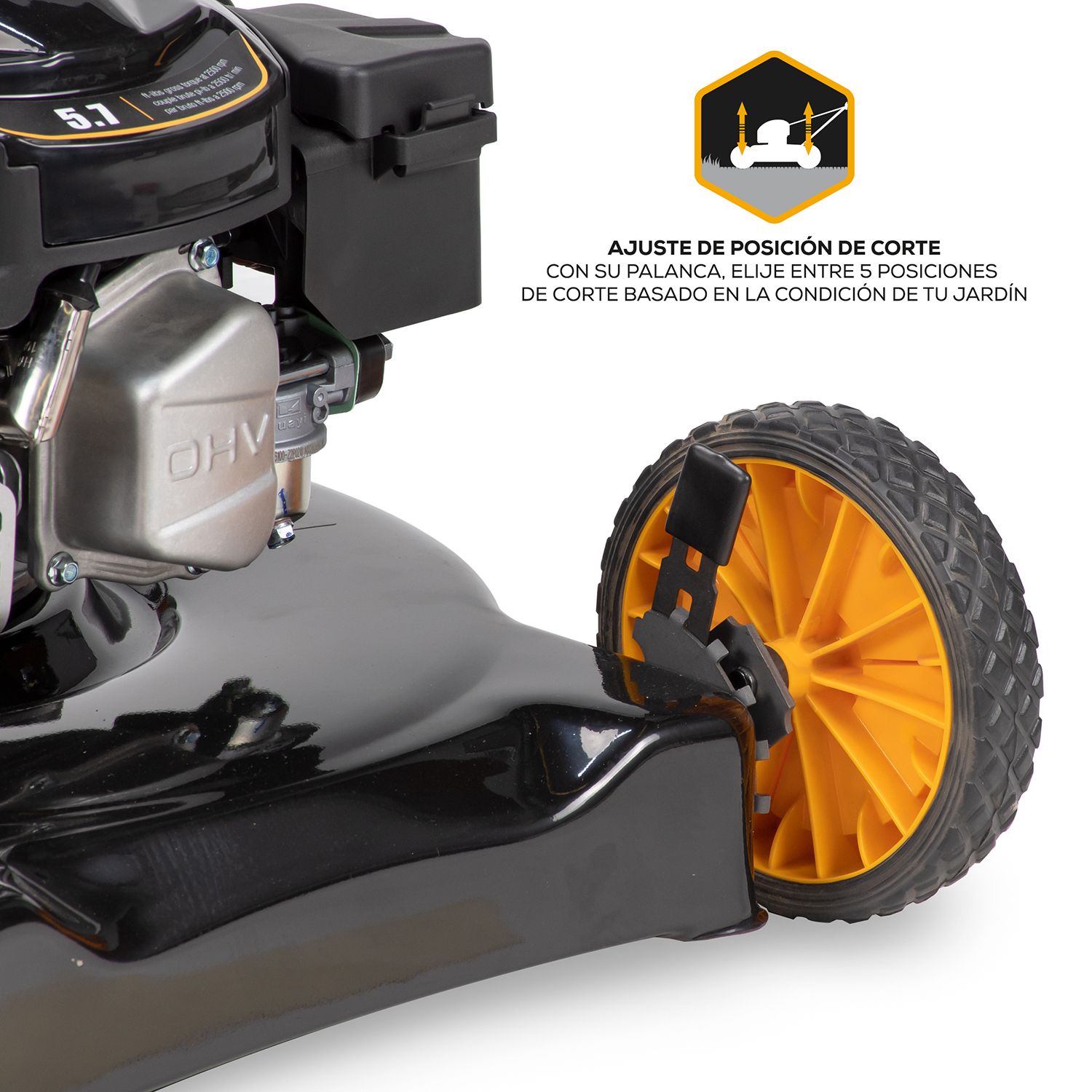 Podadora de empuje Poulan Pro 20" de corte. Motor 144cc con descarga lateral