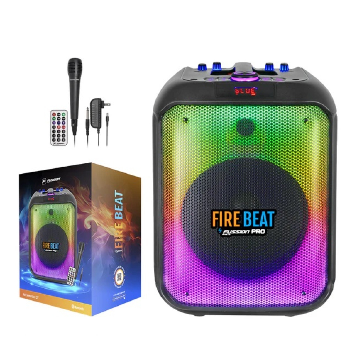 Bafle Amplificado Fussion PBS-12019 12" Fire Beat 30 000W P.M.P.O Bluetooth ENDY10