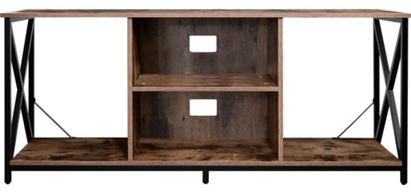 Mueble Tv 60  Mesa Repisa 1.40m 3 Niveles Moderno Industrial Country