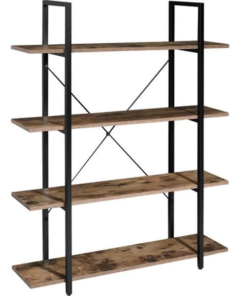 Librero Madera Estante Minimalista 4 Repisas Tipo Boho Country