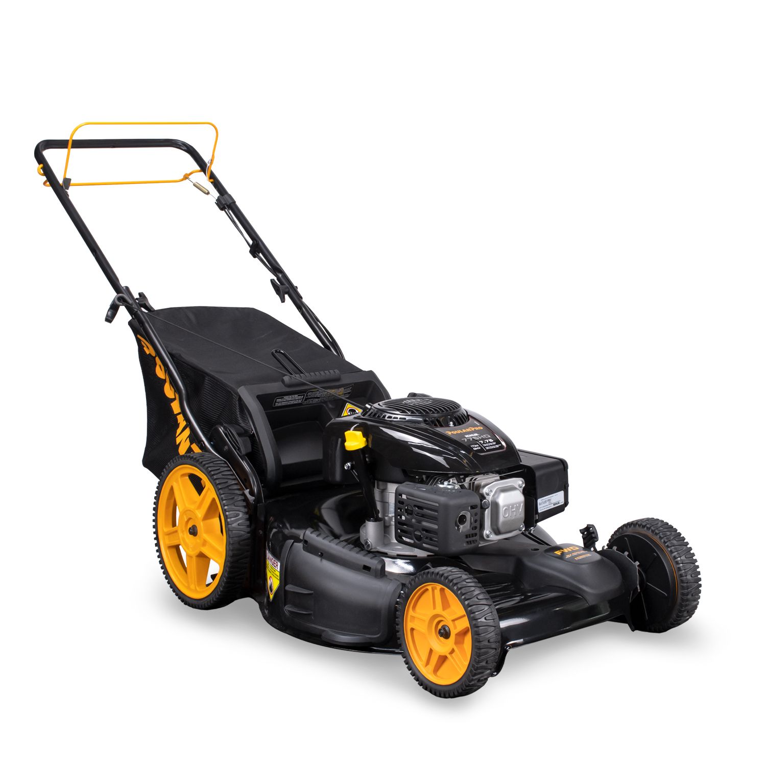 Podadora Poulan Pro 22" de corte. Motor 173cc Kohler Autopropulsada 3 en 1