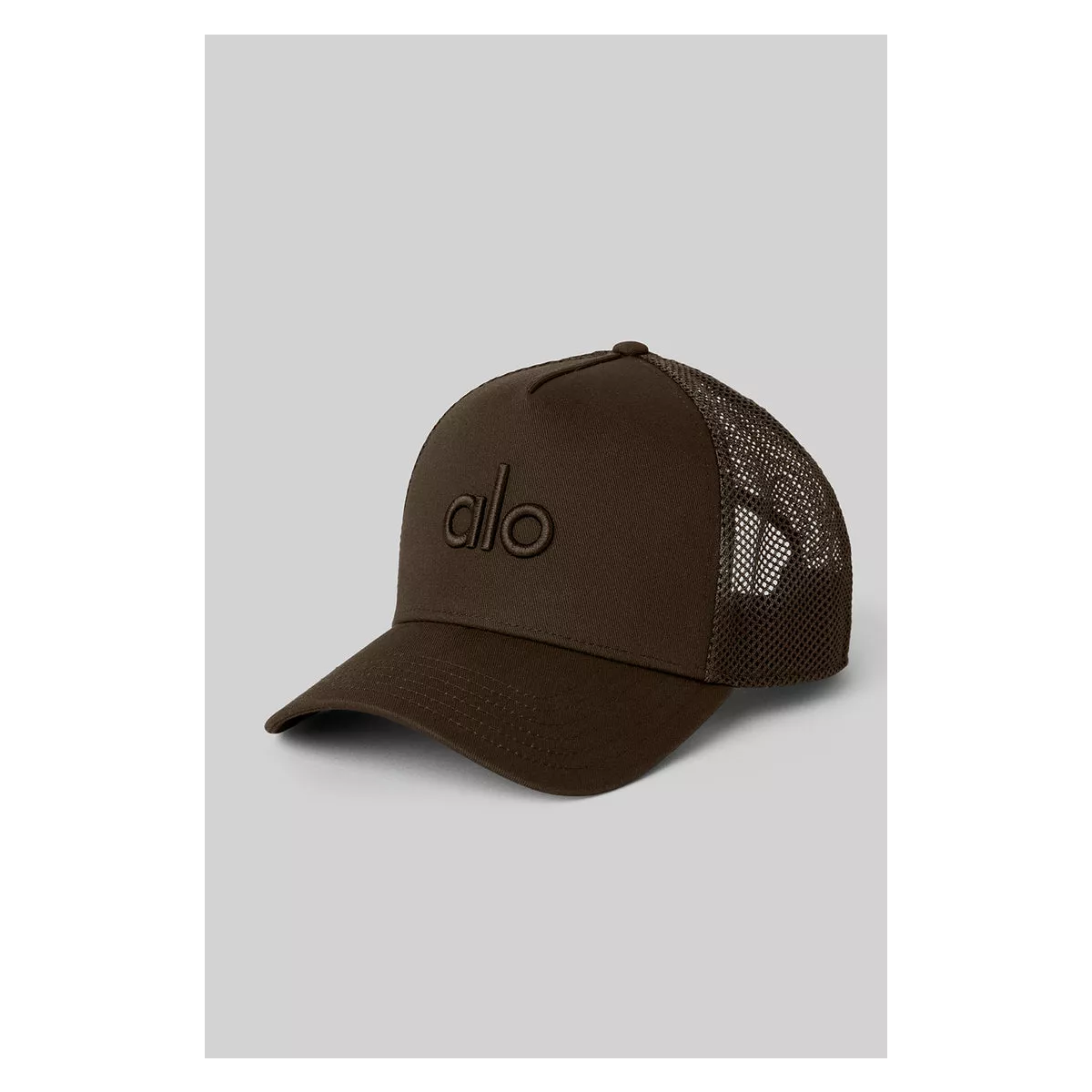 Gorra Off-duty Unisex Alo Yoga Color Marron Oscuro Cuadricula