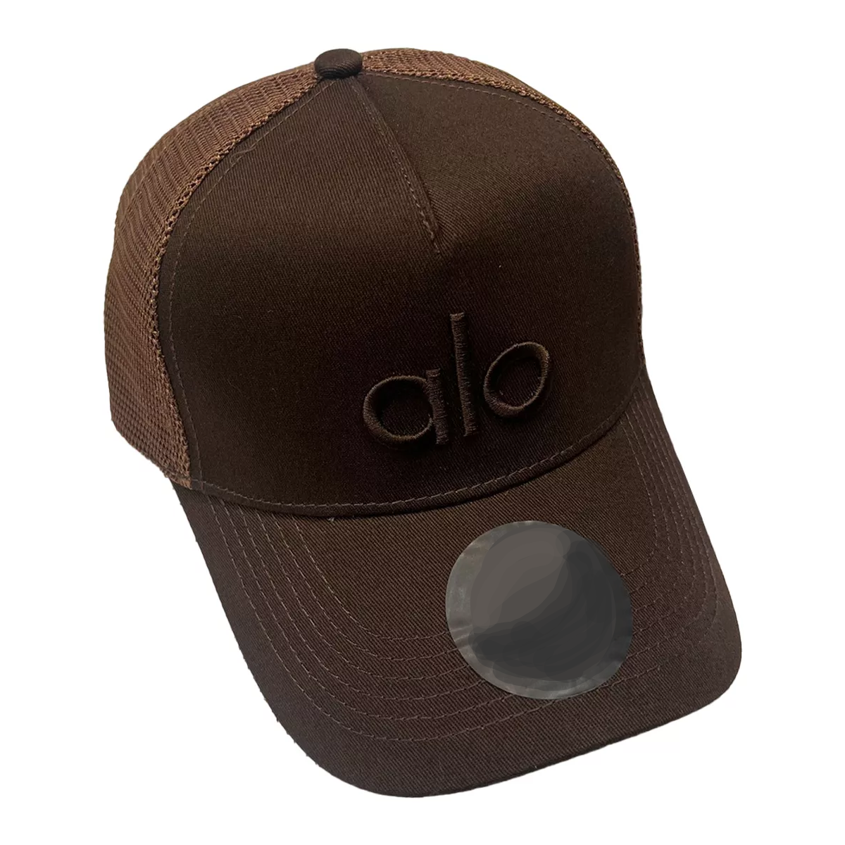 Gorra Off-duty Unisex Alo Yoga Color Marron Oscuro Cuadricula