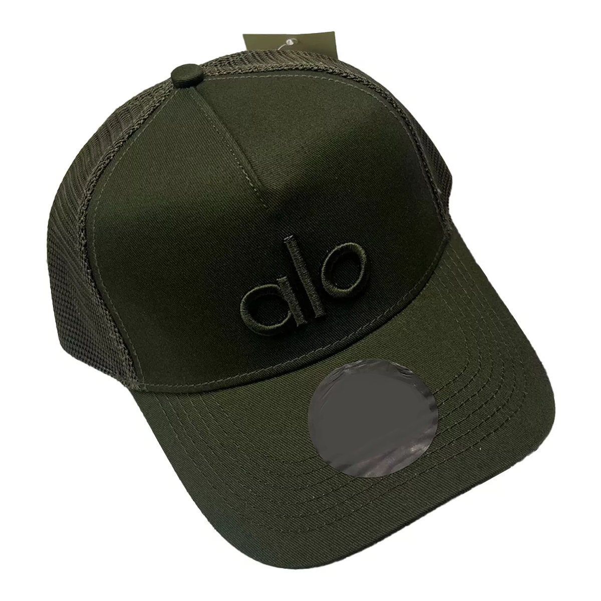Gorra Off-duty Unisex Alo Yoga Color  Verde Oscuro Cuadricula